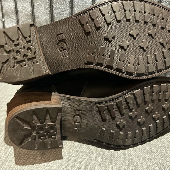 UGG Patsy Black UggPure Shearling Lining Ankle Boots Womens Size 6 🥾 - Picture 6 of 8